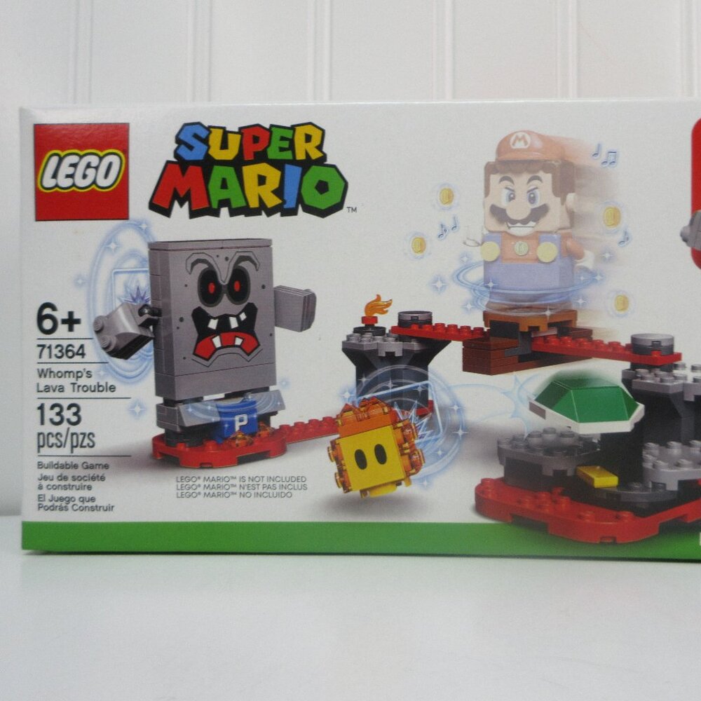 LEGO 71364 Super Mario Whomp’s Lava Trouble Expansion Set Building Toy 133 Pc 6+